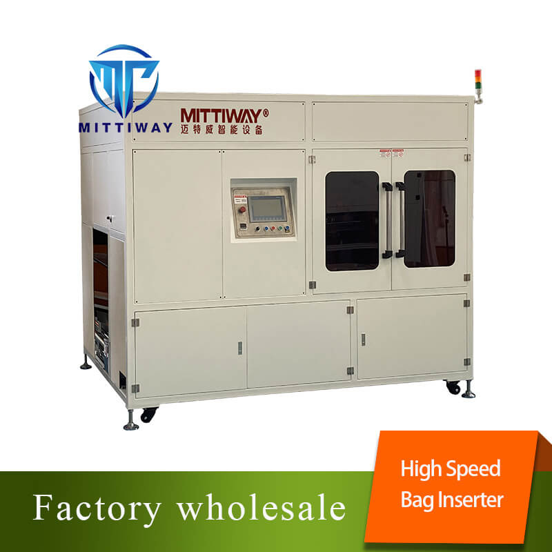 High speed bag maker inserter