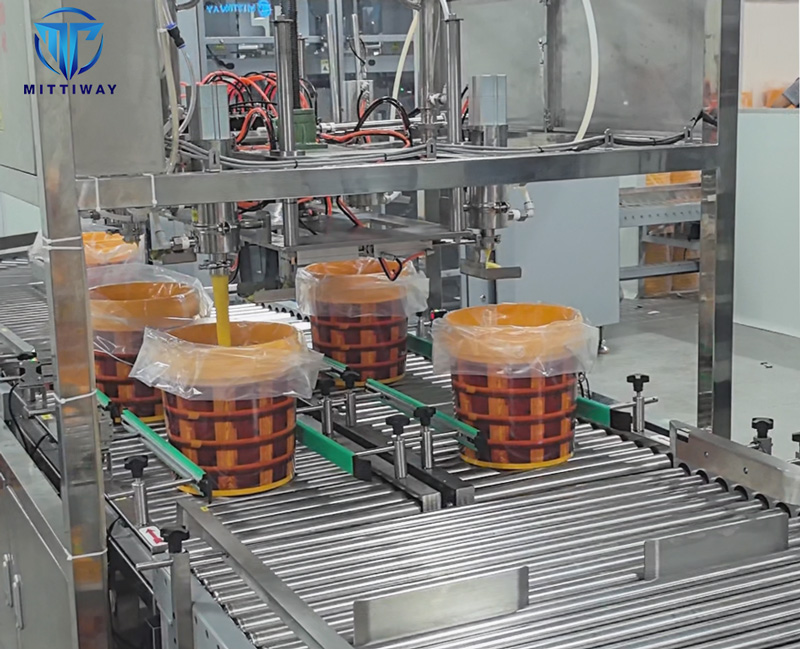5-25kg Bucket-Packed Temple Lamp Oil Automatic Packaging Line